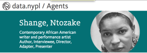 NYPL has a pilot project that aggregates various holdings across its institution. It used Ntozake's materials as an example!