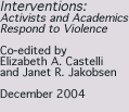 Interventions, Elizabeth A. Castelli, Janet R. Jakobsen