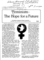 Feminism: The Hope for a Future