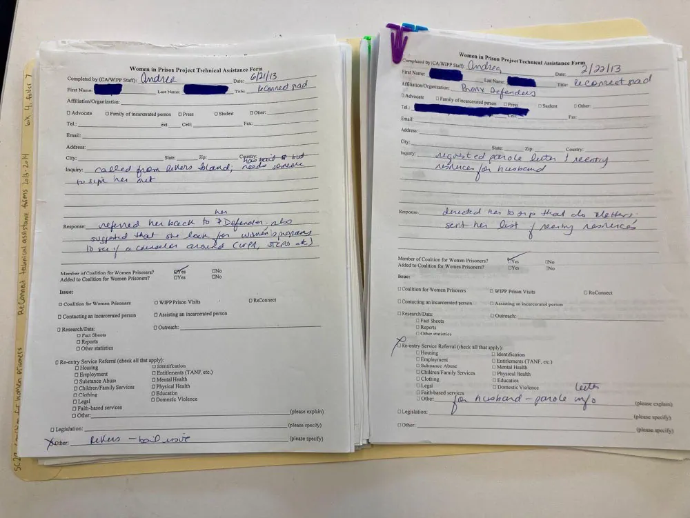 reconnect technical assistance forms
