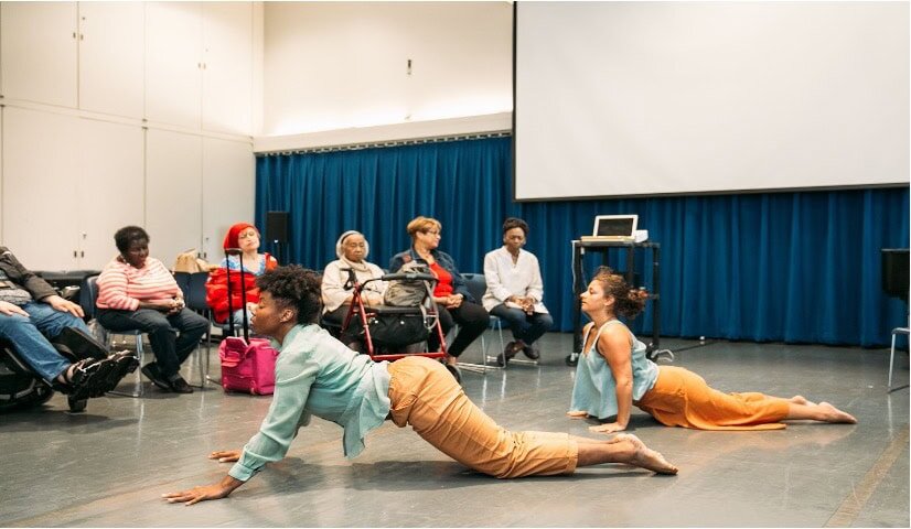 Highly engaging women’s workshop with participants and performers.