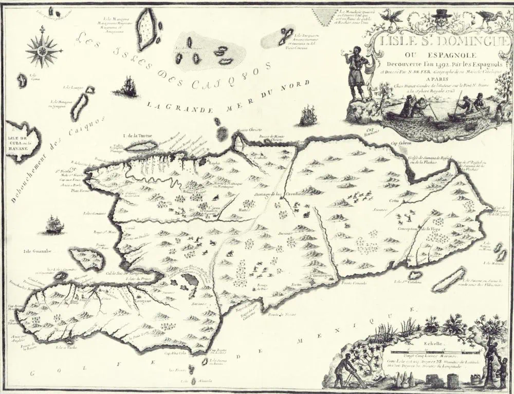 map of hispaniola