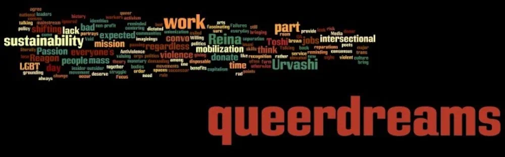 Queer Dreams word cloud