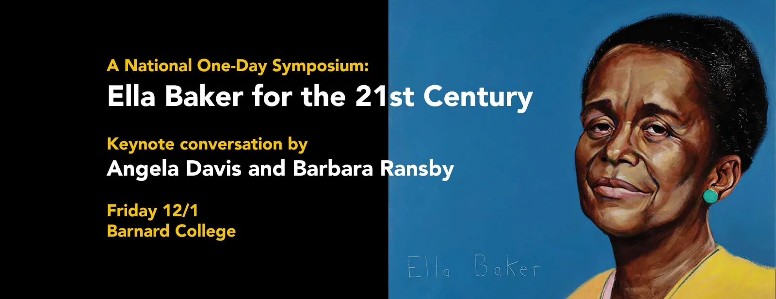 Ella Baker drawn portrait emphasizing her influence on civil rights and social justice.
